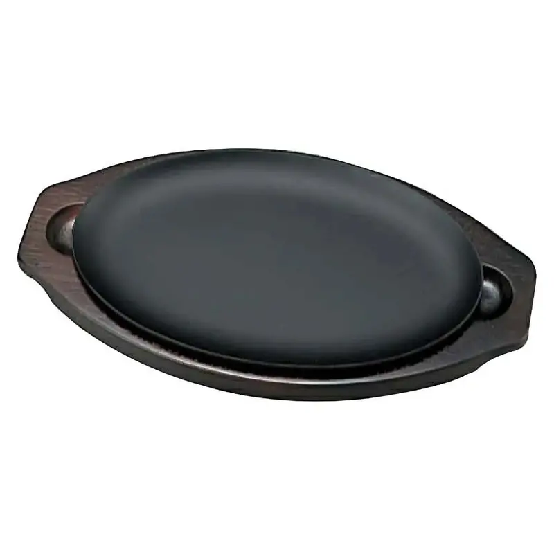 Ikeda Cast Iron Snack-Sized Sizzler Platter – Small Format Hot Plate For Appetizers & Tapas 1