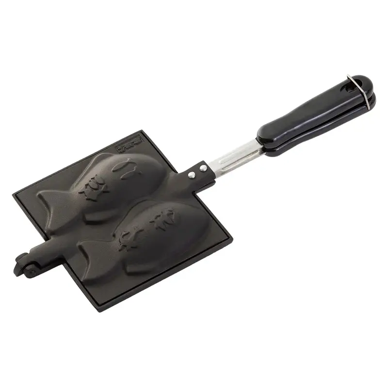 Iwachu Nambu Cast Iron Taiyaki Waffle Iron – Fish-Shaped Mold 1