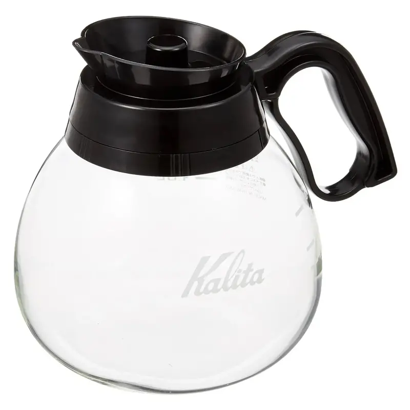 Kalita 1800Ml Black-Finish Heat-Resistant Glass Coffee Server 1