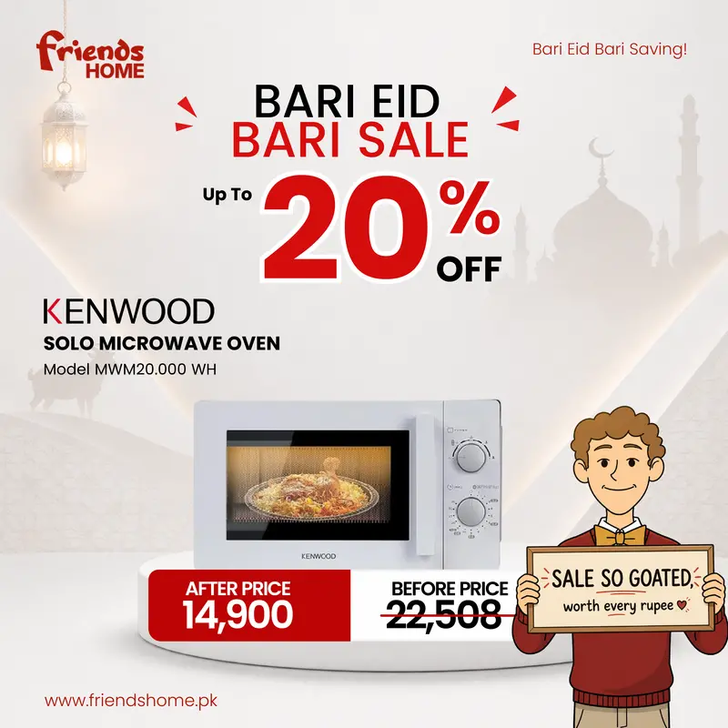 Kenwood Mwm20.000Wh 20-Litre White Solo Microwave Oven 1