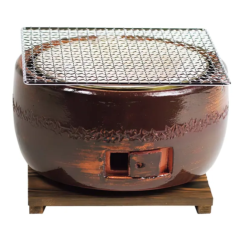 Kinka Large Ceramic Konro Grill For Charcoal Cooking 1