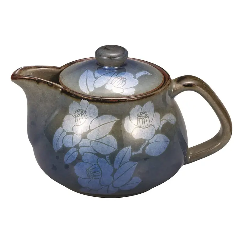 Kutani Ware Gindami Kyusu Teapot With Built-In Strainer – Handcrafted Porcelain 1