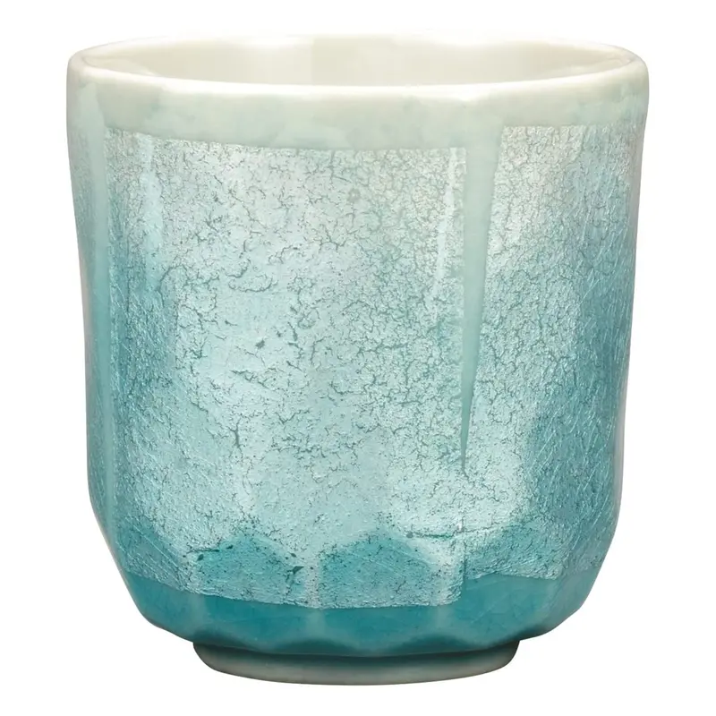 Kutani Ware Gindami Single Yunomi Teacup – Premium Porcelain 1
