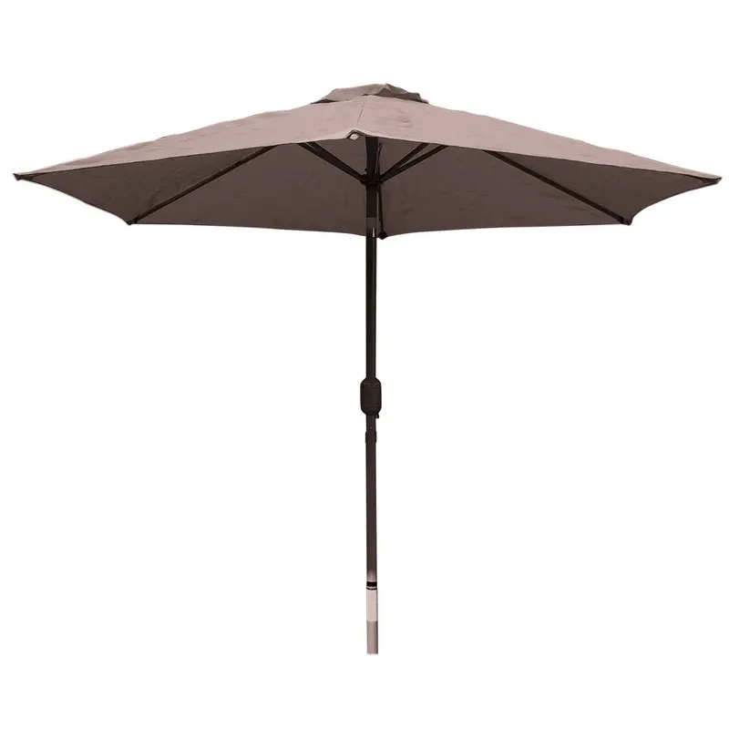 Lg Horizon Round Parasol – 3M Taupe Canopy With 38Mm Aluminium Pole 1
