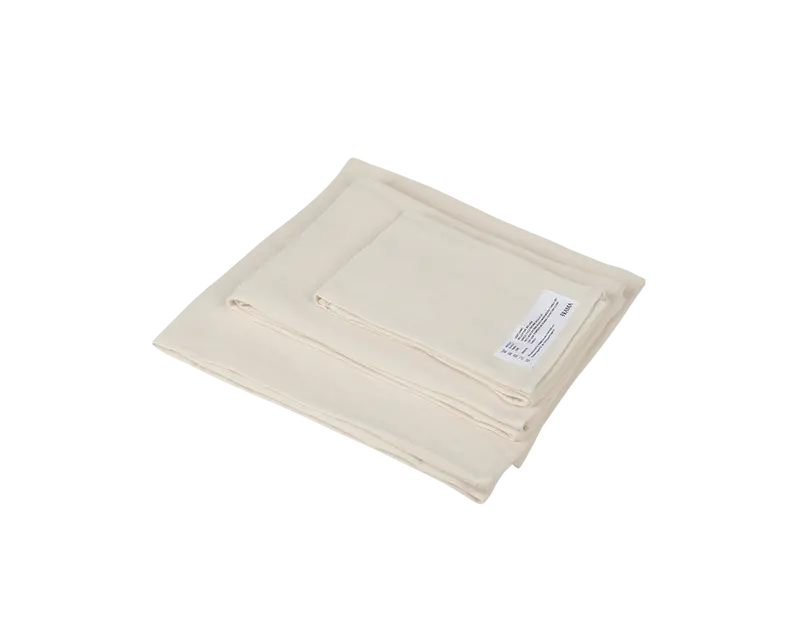 Lightweight Towel Set – Soft Bone White Cotton Blend 1