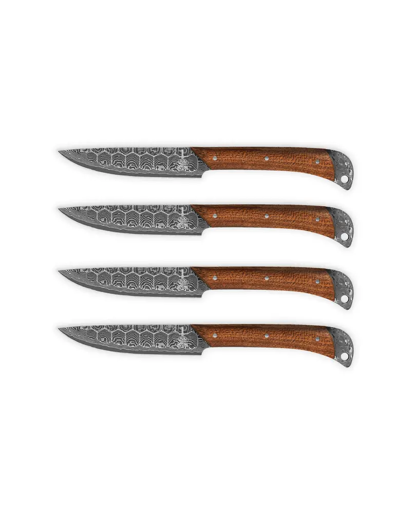 Lotus 4-Piece Steak Knife Set – Elegant, Matched Set For Modern Dining 1