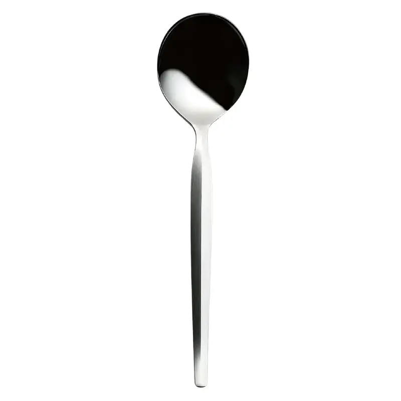 Luckywood Deluxe Stainless Steel Dessert Soup Spoon – Hybrid Design For Sweet Or Savory 1