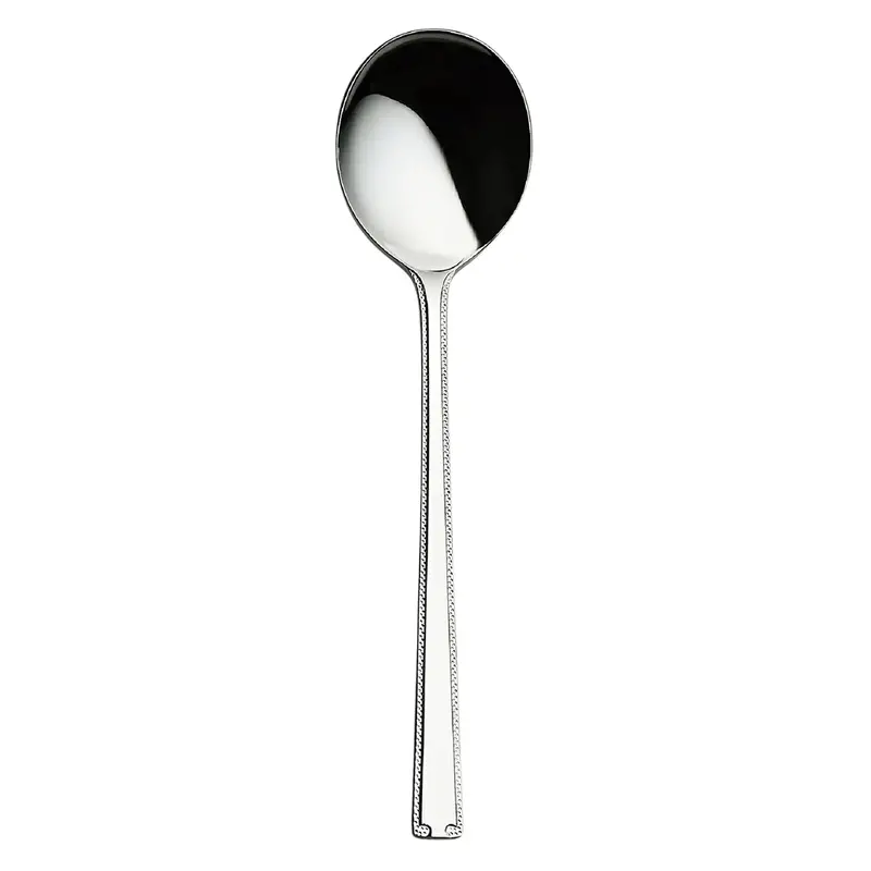 Luckywood Romance Dessert Soup Spoon – Curved Stainless Steel Ladle For Warm & Cold Sweets 1