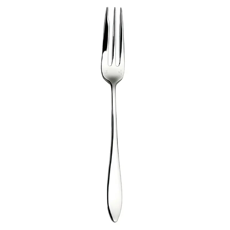 Luckywood Veloute Stainless Steel Cake Fork – Slim Profile For Elegant Dessert Service 1