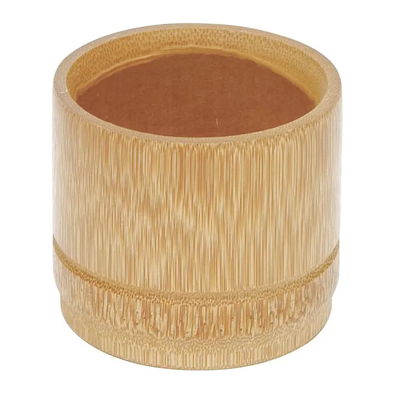 Manyo Natural Bamboo Soba Choko – Handwoven Traditional Cup 1