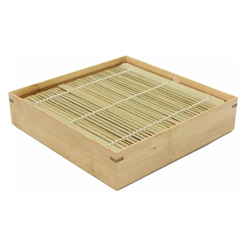 Manyo Square Bamboo Soba Serving Box 1