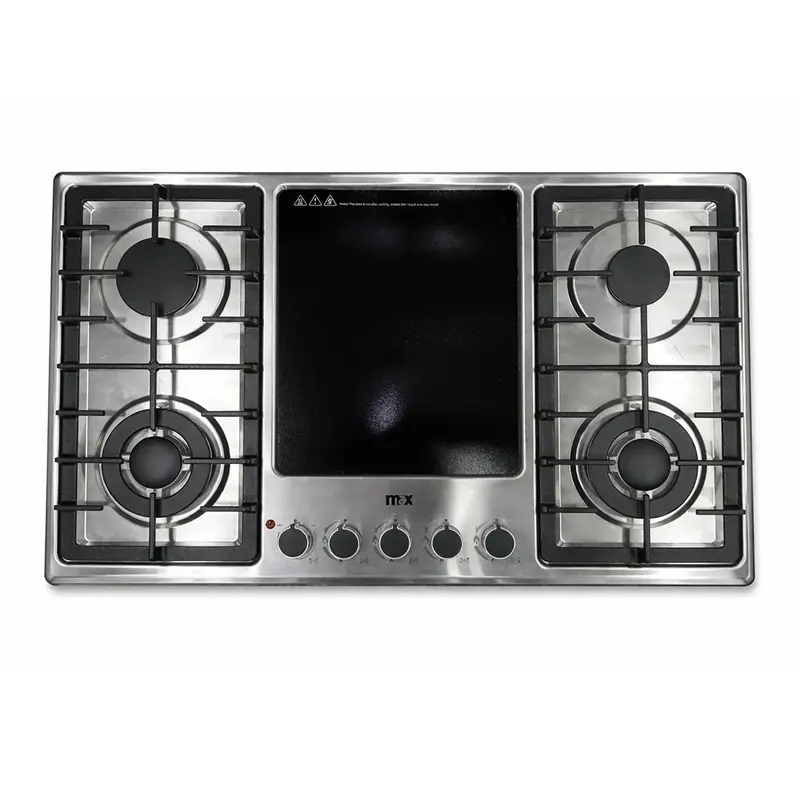 Max Ec-4001-Lpg Four-Burner Hybrid Hob With Flexible Fuel Options 1