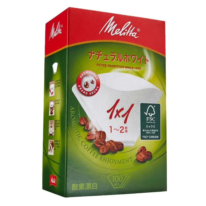 Melitta Classic Unbleached Paper Coffee Filters – 100 Count 1