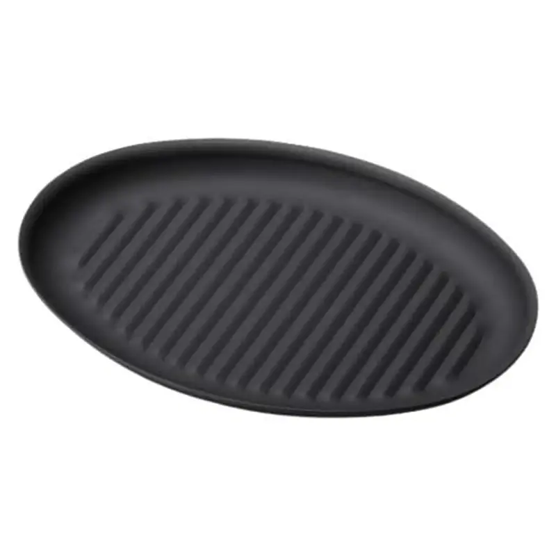 Min Deep Oval Cast Iron Sizzler Grill For Intense Heat Retention 1