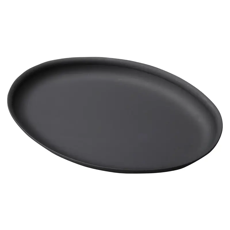 Min Deep Oval Cast Iron Sizzler Platter For Juicy Cuts 1