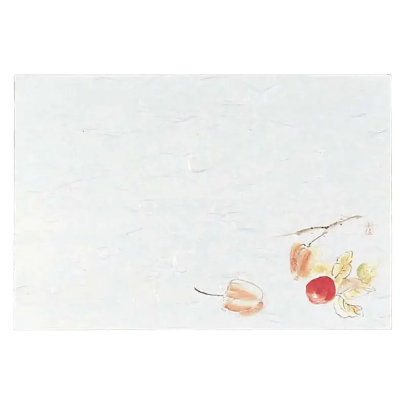 Min Senju Ground Cherry Washi Placemats – 100-Piece Unique Botanical Pattern 1