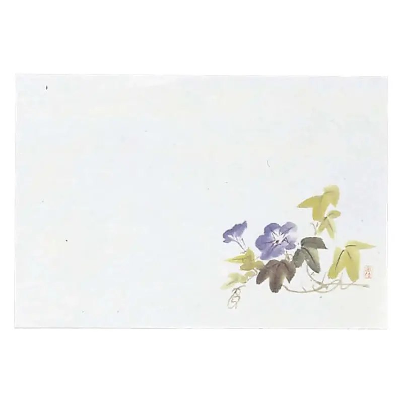 Min Senju Morning Glory Washi Placemats – 100-Sheet Floral Japanese Series 1