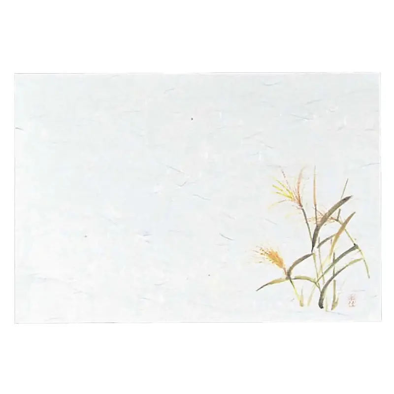 Min Senju Silver Grass Washi Placemats – 100-Sheet Elegant Natural Theme 1