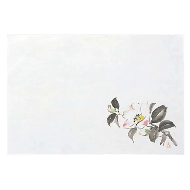 Min Senju Washi Paper Placemats – Camellia Theme, 100-Pack 1