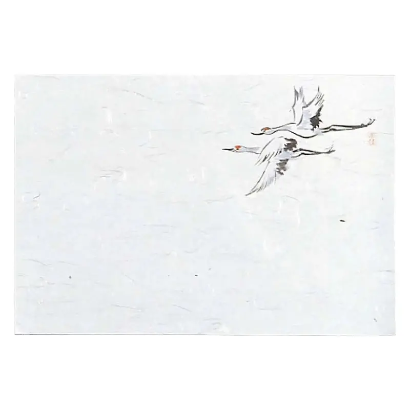 Min Senju Washi Paper Placemats – Crane Symbol Design, 100-Pack 1