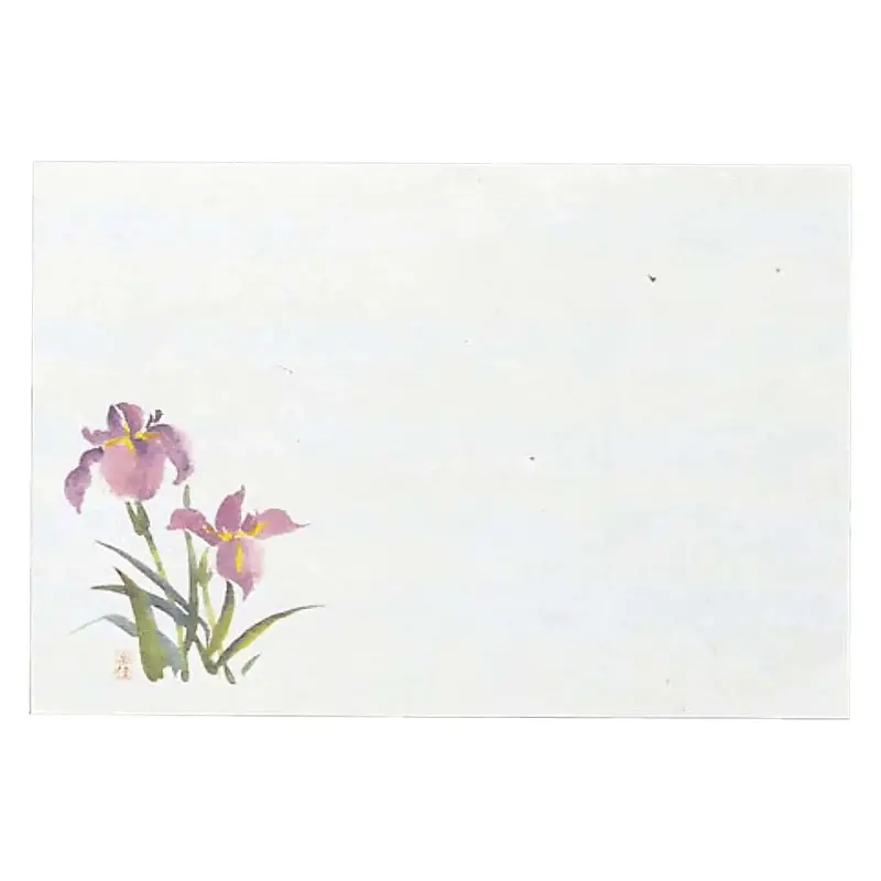 Min Senju Washi Paper Placemats – Japanese Iris Pattern, 100-Pack 1