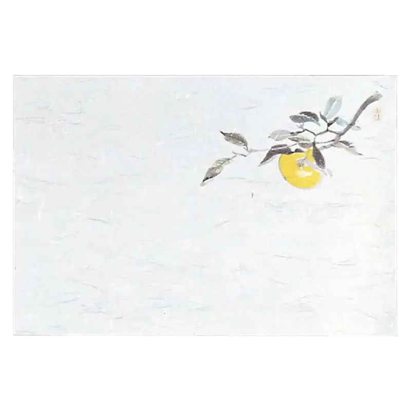 Min Senju Yuzu Citrus Washi Placemats – 100-Piece Vibrant Japanese Design 1