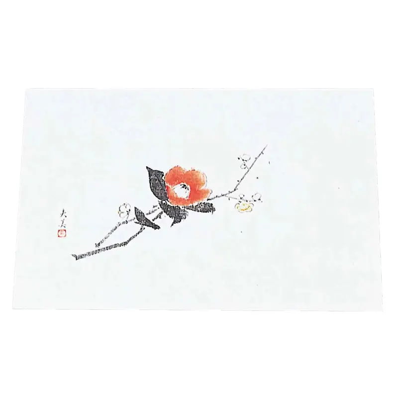 Min Washi Paper Placemats – Plum & Camellia Duo, 100-Pack 1