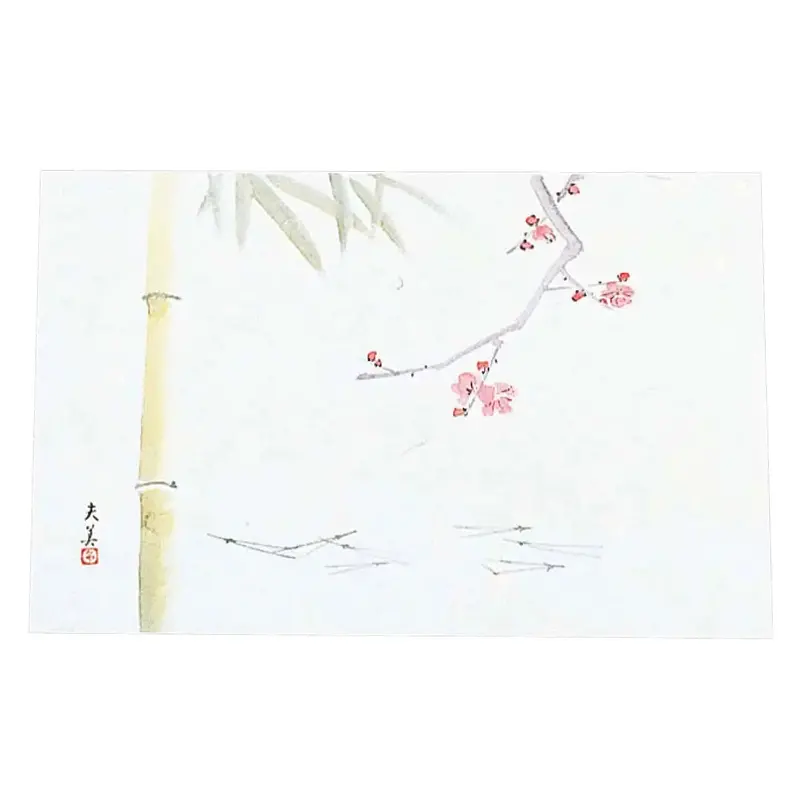 Min Washi Paper Placemats – Shochikubai (Pine, Bamboo, Plum), 100-Pack 1