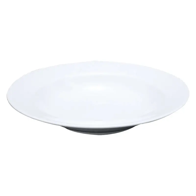 Miyawo Fashion White Reinforced Porcelain Rimmed Soup Bowl – 230Mm Diameter 1