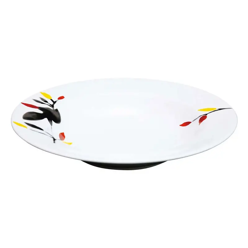 Miyawo Rinsai Rimmed Soup Bowl – 230Mm Diameter 1
