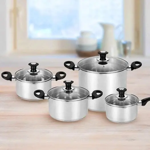 Muhler 8-Piece Stainless Steel Cookware Set 1