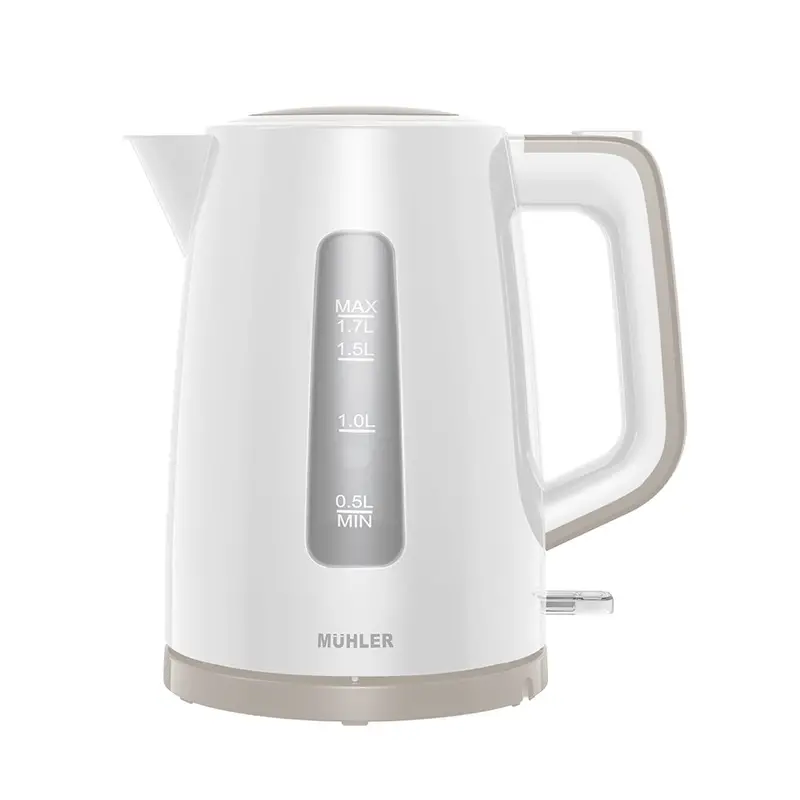 Muhler Ke1009377 Electric Kettle – 1.7 L, Sleek White Design 1