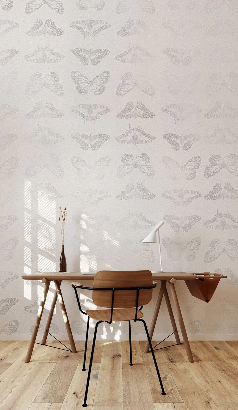 Mur De Papillons Butterfly-Themed Mural Wallpaper 1