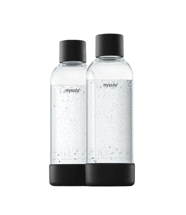 Mysoda 1-Litre Reusable Water Bottles – 2-Pack, Assorted Colors 1
