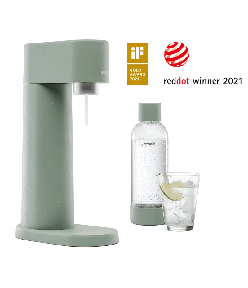 Mysoda Woody Pigeon Blue Soda Maker – Stylish Home Carbonator 1