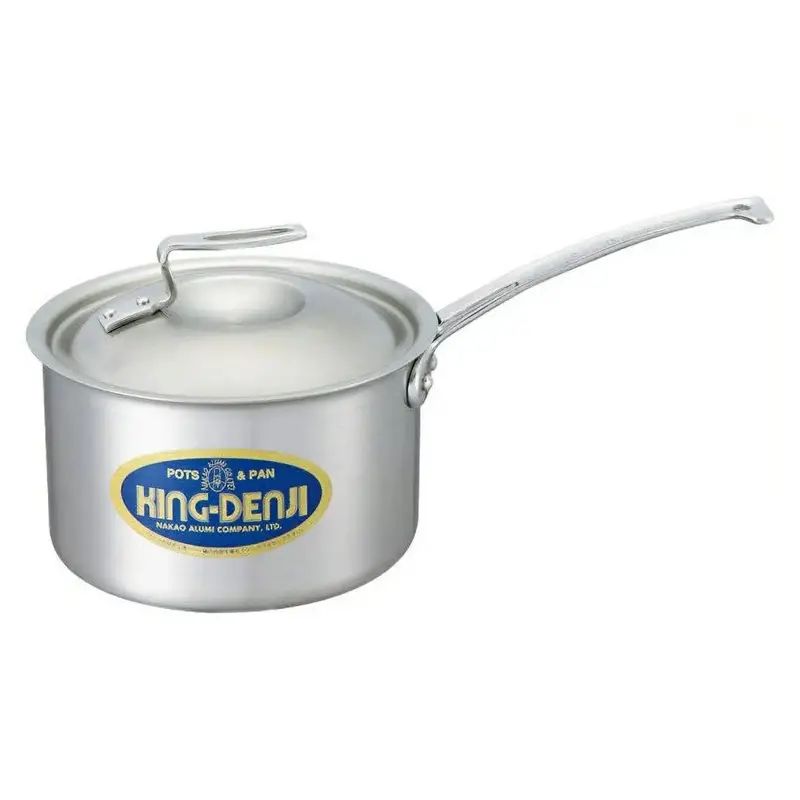 Nakao-Alumi New King Denji Stainless Steel Induction Deep Saucepan With Measurement Scale 1
