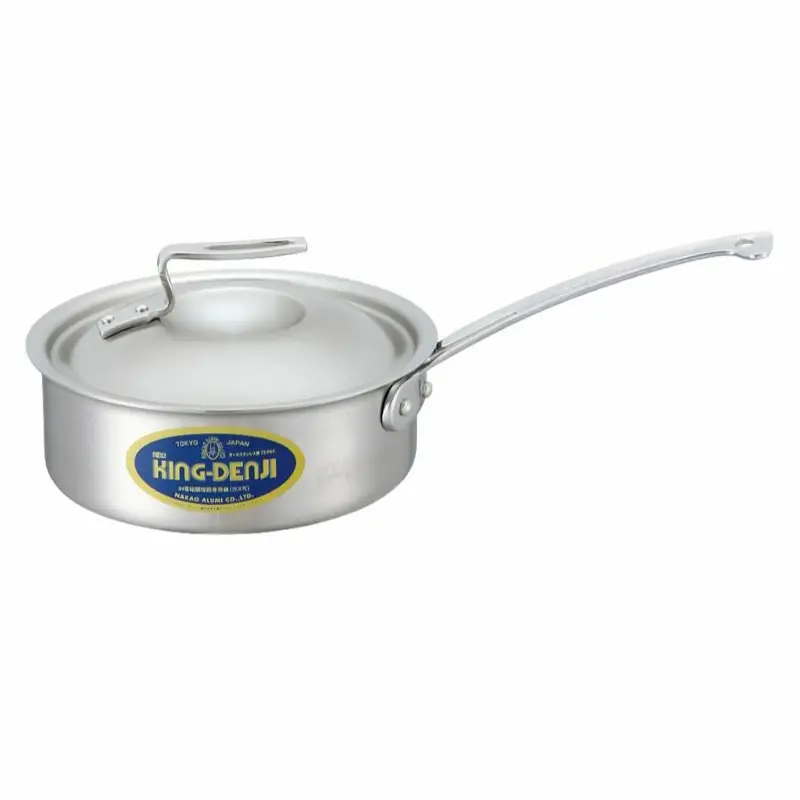 Nakao-Alumi New King Denji Stainless Steel Induction Shallow Saucepan With Scale 1