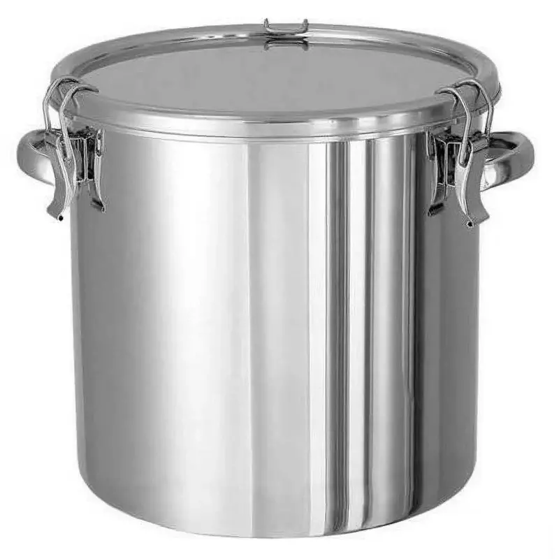 Nitto Kinzoku Stainless Steel Sealed Food Storage Box With Ergonomic Handles 1