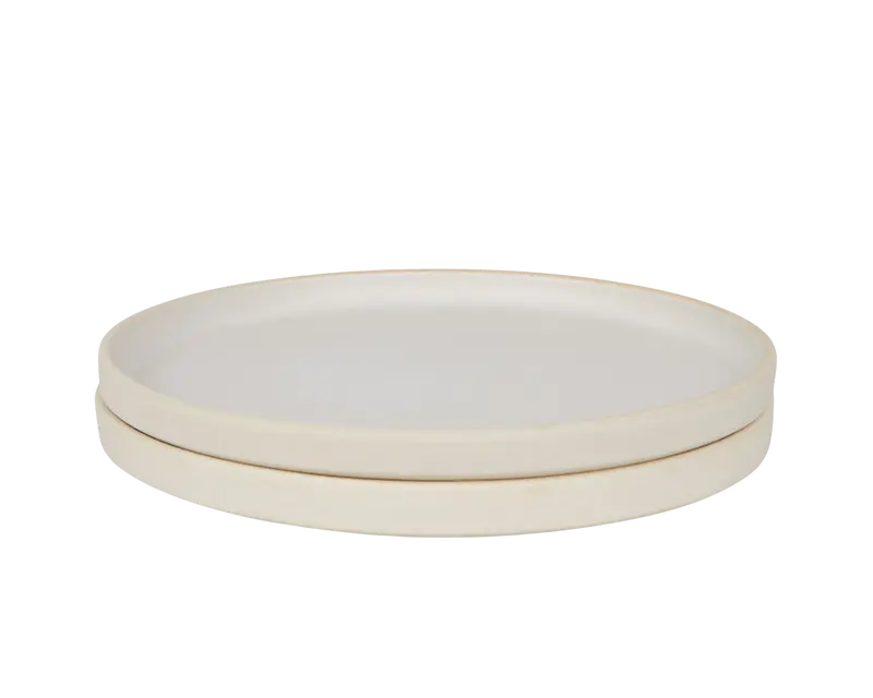 Otto Natural Ceramic Plate Set – Two Large Plates 1