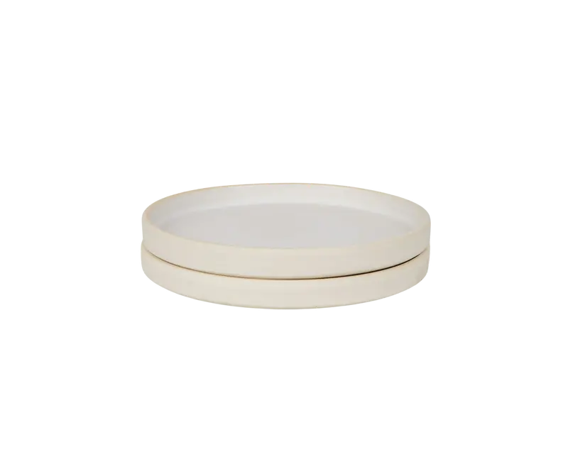 Otto Natural Ceramic Plate Set – Two Small Plates 1