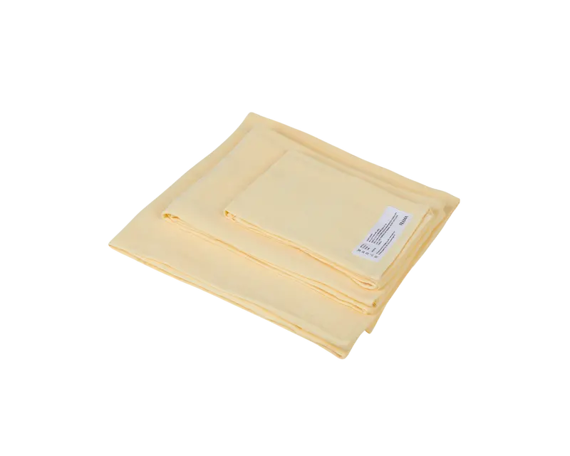 Pale Yellow Soft Towel Set – Lightweight 3-Piece Bundle 1