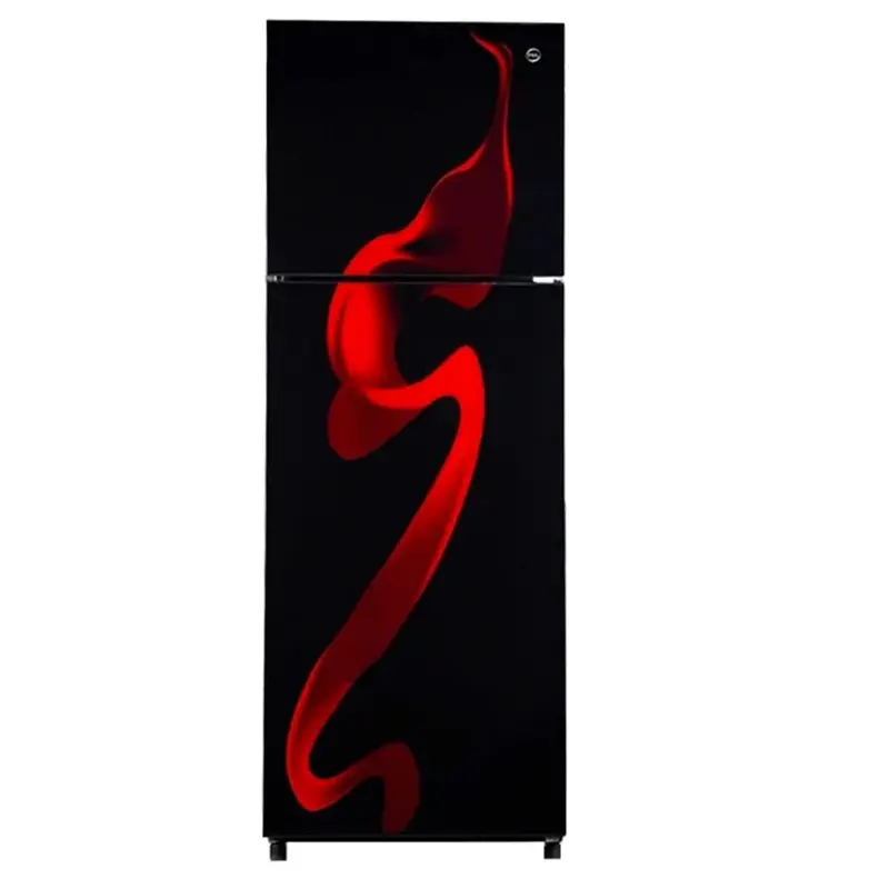 Pel 22260 Red Blaze Ultra Curved Glass Door Inverter Fridge 1