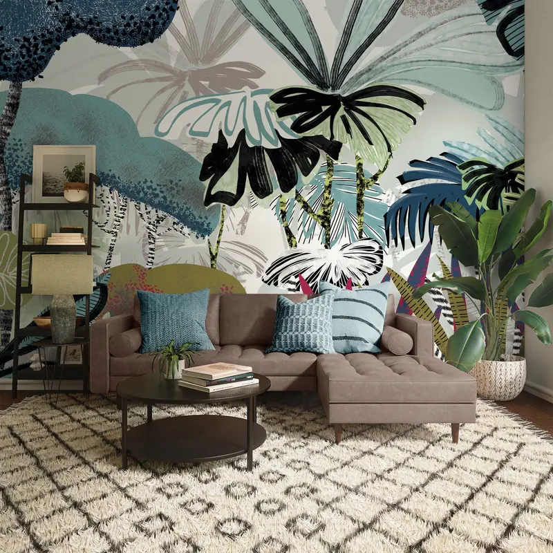 Playful Jungle Theme Mural 1