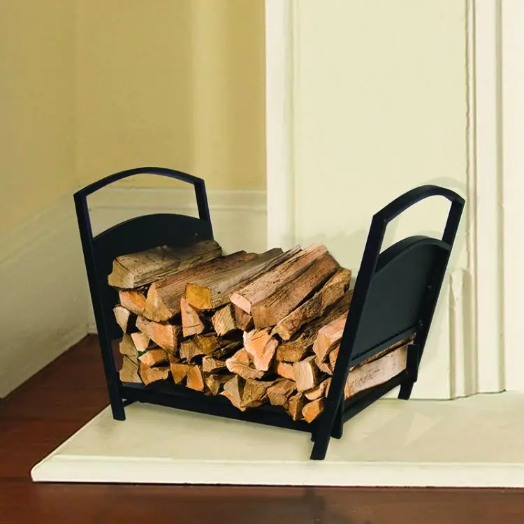 Pleasant Hearth Freestanding Log Holder – Steel Construction 1
