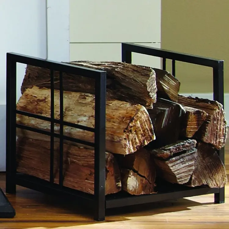 Pleasant Hearth Preston Log Holder – Powder-Coated Steel 1