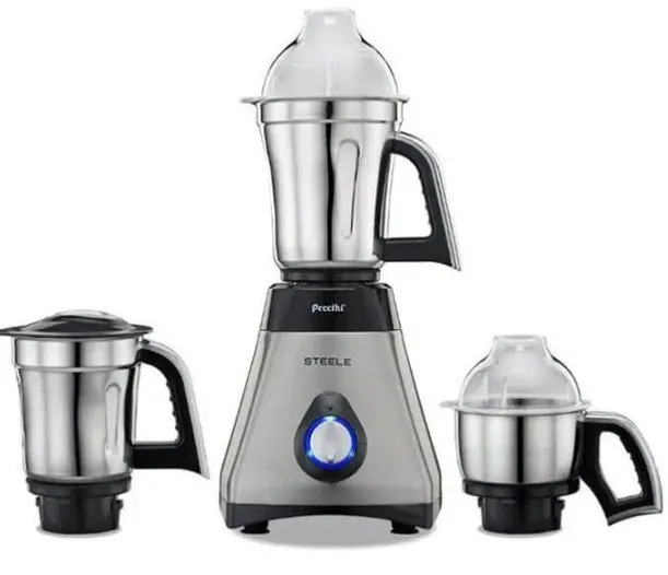 Preethi Steele Mixer Grinder – 3-Jar Stainless Steel Model (Open-Box, Store Pickup) 1