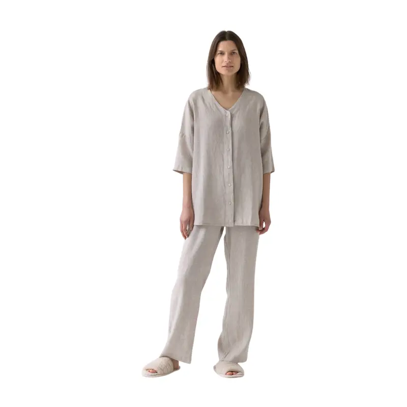 Primrose Melange Linen Loungewear 1