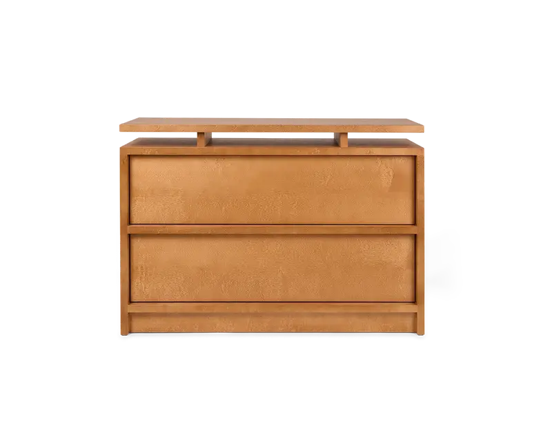 Ratio Storage Chest — Solid Warm Brown Birch Construction 1