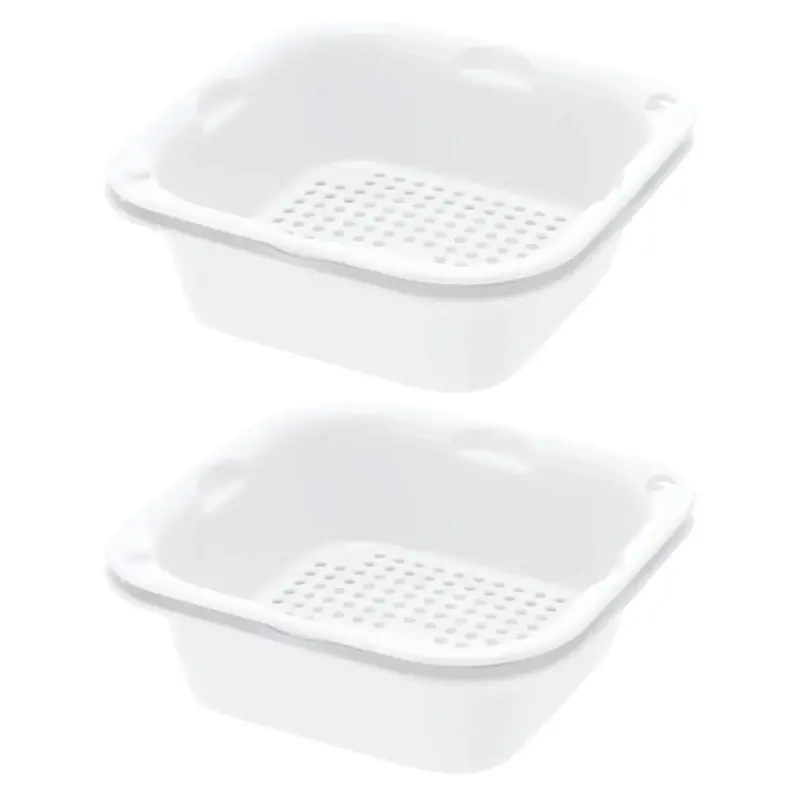 Richell Dual-Pack Polypropylene Colanders – Two Durable, Bpa-Free Strainers (Set Of 2) 1