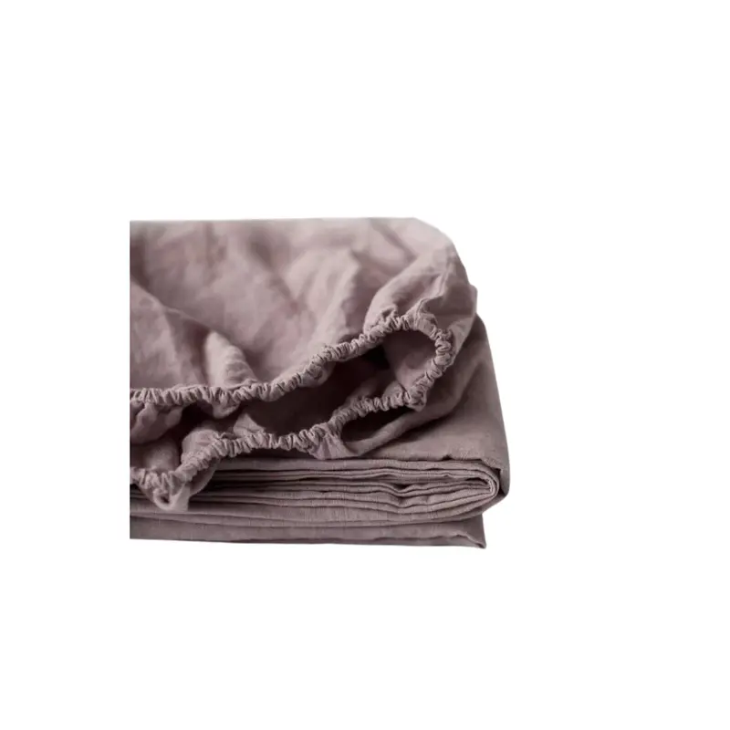 Romantic Ash Rose Linen Fitted Sheet 1